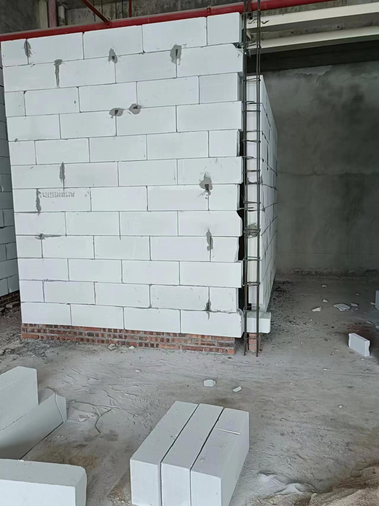 加气块隔墙墙体展示